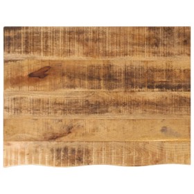 Tablero de mesa borde natural madera maciza mango 90x60x2,5 cm de , Tableros para mesas - Ref: Foro24-370357, Precio: 69,18 €...