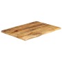 Tablero de mesa borde natural madera maciza mango 90x60x3,8 cm de , Tableros para mesas - Ref: Foro24-370405, Precio: 86,91 €...