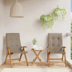 Sillas de jardín reclinables y cojines 2 uds madera maciza teca de , Sillas de jardín - Ref: Foro24-3196441, Precio: 362,44 €...