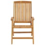 Sillas de jardín reclinables y cojines 4 uds madera maciza teca de , Sillas de jardín - Ref: Foro24-3196476, Precio: 662,08 €...