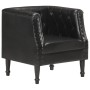 Sillón de cuero auténtico negro de , Sillones - Ref: Foro24-286590, Precio: 287,54 €, Descuento: %