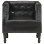 Sillón de cuero auténtico negro de , Sillones - Ref: Foro24-286590, Precio: 287,54 €, Descuento: %