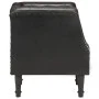 Sillón de cuero auténtico negro de , Sillones - Ref: Foro24-286590, Precio: 282,27 €, Descuento: %