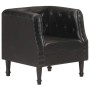 Sillón de cuero auténtico negro de , Sillones - Ref: Foro24-286590, Precio: 287,54 €, Descuento: %