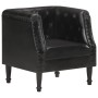Sillón de cuero auténtico negro de , Sillones - Ref: Foro24-286590, Precio: 287,54 €, Descuento: %