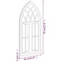 Espejo de hierro negro para uso interior 70x30 cm de , Espejos - Ref: Foro24-3093534, Precio: 95,03 €, Descuento: %