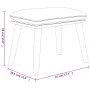 Entspannungssessel mit Hocker aus weiß-cremefarbenem Samt. von , Sessel - Ref: Foro24-3097829, Preis: 147,14 €, Rabatt: %