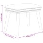 Sillón de relax con taburete terciopelo blanco crema de , Sillones - Ref: Foro24-3097829, Precio: 153,32 €, Descuento: %