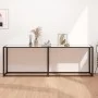 Mesa consola vidrio templado mármol blanco 220x35x75,5 cm de , Mesas auxiliares - Ref: Foro24-331692, Precio: 106,72 €, Descu...