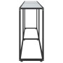 Mesa consola vidrio templado mármol blanco 220x35x75,5 cm de , Mesas auxiliares - Ref: Foro24-331692, Precio: 108,77 €, Descu...