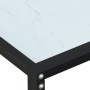 Mesa consola vidrio templado mármol blanco 220x35x75,5 cm de , Mesas auxiliares - Ref: Foro24-331692, Precio: 108,77 €, Descu...