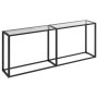Mesa consola vidrio templado transparente 200x35x75,5 cm de , Mesas auxiliares - Ref: Foro24-331686, Precio: 101,11 €, Descue...