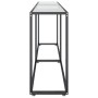 Mesa consola vidrio templado transparente 200x35x75,5 cm de , Mesas auxiliares - Ref: Foro24-331686, Precio: 101,11 €, Descue...
