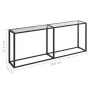 Klare Konsole aus gehärtetem Glas 200x35x75,5 cm von , Seitentische - Ref: Foro24-331686, Preis: 99,28 €, Rabatt: %