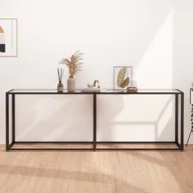 Klare Konsole aus gehärtetem Glas 220x35x75,5 cm. von , Seitentische - Ref: Foro24-331690, Preis: 101,98 €, Rabatt: %