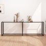 Mesa consola vidrio templado transparente 220x35x75,5 cm de , Mesas auxiliares - Ref: Foro24-331690, Precio: 104,33 €, Descue...