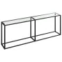 Mesa consola vidrio templado transparente 220x35x75,5 cm de , Mesas auxiliares - Ref: Foro24-331690, Precio: 101,98 €, Descue...