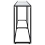 Mesa consola vidrio templado transparente 220x35x75,5 cm de , Mesas auxiliares - Ref: Foro24-331690, Precio: 104,33 €, Descue...