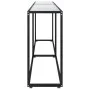 Mesa consola vidrio templado transparente 220x35x75,5 cm de , Mesas auxiliares - Ref: Foro24-331690, Precio: 101,98 €, Descue...