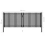 Graue Anthrazit-Stahlgitter-Gartentür 4x1,7 cm von , Gartentore - Ref: Foro24-146335, Preis: 471,07 €, Rabatt: %