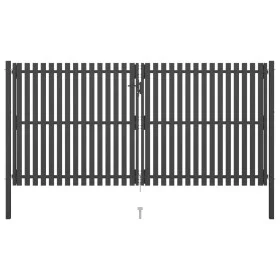 Anthracite grey steel garden fence gate 4x2.25 cm by , garden gates - Ref: Foro24-146337, Price: 724,05 €, Discount: %