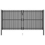 Puerta de valla del jardín de acero gris antracita 4x2,25 cm de , Puertas de jardín - Ref: Foro24-146337, Precio: 751,19 €, D...