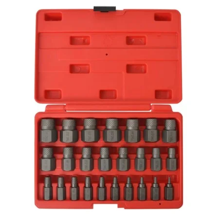 Set of 10 steel screw extractors by , Hand tools - Ref: Foro24-210381, Price: 43,51 €, Discount: %