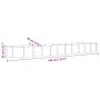 Jardinera arriate acero recubierto polvo antracita 440x80x36 cm de , Maceteros y jardineras - Ref: Foro24-318936, Precio: 71,...