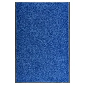 Felpudo lavable azul 60x90 cm de vidaXL, Felpudos - Ref: Foro24-323440, Precio: 36,26 €, Descuento: %