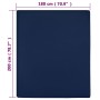 Sábanas bajeras jersey 2 uds algodón azul marino 180x200 cm de , Sábanas - Ref: Foro24-136239, Precio: 30,06 €, Descuento: %
