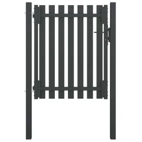 Anthracite grey steel garden fence gate 1x1.5 meters by , garden gates - Ref: Foro24-146328, Price: 194,25 €, Discount: %