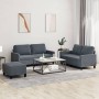 Juego de sofás con cojines 3 piezas terciopelo gris oscuro de , Sofás - Ref: Foro24-3201507, Precio: 450,92 €, Descuento: %