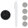 Pizarra magnética de pared vidrio 40x40 cm de , Pizarras blancas - Ref: Foro24-285367, Precio: 26,08 €, Descuento: %