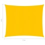 Toldo de vela amarillo HDPE 160 g/m² 3x3 m de , Sombrillas - Ref: Foro24-311549, Precio: 28,63 €, Descuento: %