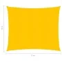 Toldo de vela amarillo HDPE 160 g/m² 3x3 m de , Sombrillas - Ref: Foro24-311549, Precio: 26,80 €, Descuento: %