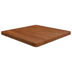 Square table top made of dark brown oak wood, 70x70x4 cm by , Table tops - Ref: Foro24-343077, Price: 142,83 €, Discount: %