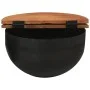 Mesa de centro de madera maciza reciclada negra 50x27 cm de , Mesas de centro - Ref: Foro24-351755, Precio: 107,31 €, Descuen...