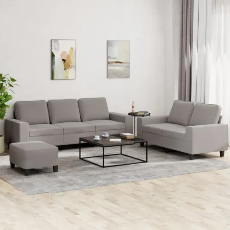 Juego de sofás 3 piezas tela gris taupe de , Sofás - Ref: Foro24-3201913, Precio: 570,61 €, Descuento: %