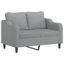 Juego de sofás con cojines 3 piezas tela gris claro de , Sofás - Ref: Foro24-3201842, Precio: 507,81 €, Descuento: %