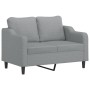 Juego de sofás con cojines 3 piezas tela gris claro de , Sofás - Ref: Foro24-3201842, Precio: 498,53 €, Descuento: %