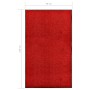 Felpudo lavable rojo 90x150 cm de vidaXL, Felpudos - Ref: Foro24-323425, Precio: 68,28 €, Descuento: %