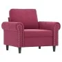 Sofagarnitur mit 4-teiligen Kissen aus bordeauxrotem Samt. von , Sofas - Ref: Foro24-3202184, Preis: 753,31 €, Rabatt: %