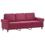 Sofagarnitur mit 4-teiligen Kissen aus bordeauxrotem Samt. von , Sofas - Ref: Foro24-3202184, Preis: 753,31 €, Rabatt: %