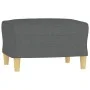 Juego de sofás con cojines 3 piezas tela gris oscuro de , Sofás - Ref: Foro24-3202095, Precio: 488,51 €, Descuento: %