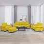 Juego de sofás con cojines 4 piezas terciopelo amarillo de , Sofás - Ref: Foro24-3202186, Precio: 691,78 €, Descuento: %