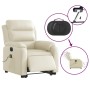 Sillón de masaje elevable eléctrico cuero sintético crema de , Sillones - Ref: Foro24-3205064, Precio: 364,34 €, Descuento: %