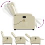 Sillón de masaje elevable eléctrico cuero sintético crema de , Sillones - Ref: Foro24-3205064, Precio: 364,34 €, Descuento: %