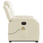 Sillón de masaje elevable eléctrico cuero sintético crema de , Sillones - Ref: Foro24-3205064, Precio: 364,34 €, Descuento: %