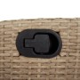 Silla de jardín reclinable con cojines ratán sintético beige de , Sillas de jardín - Ref: Foro24-365260, Precio: 119,90 €, De...