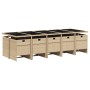 Set comedor de jardín 11 pzas con cojines ratán sintético beige de , Conjuntos de jardín - Ref: Foro24-3210574, Precio: 761,1...